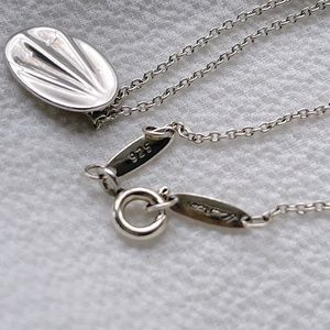 Tiffany & Co. Elsa Peretti Sterling Silver Libra Pendant, 16" Necklace